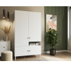 Dullum 120 Wardrobe White Biały 120x205 Not applicable
