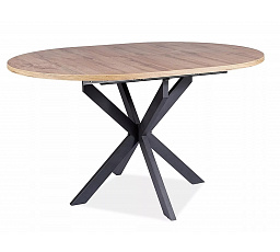 GASTON 100 étkezőasztal, Artisan Tölgy/Fekete matt