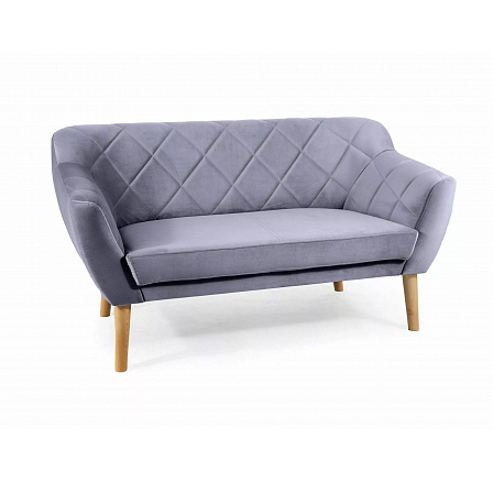 KANAPÉ KARO 2 VELVET, Szürke Bluvel 14/Bükk KANAPÉ KARO 2 VELVET, Szürke Bluvel 14/Bükk