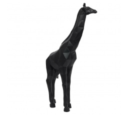 Dekoratív szobor Zsiráf 40 cm fekete