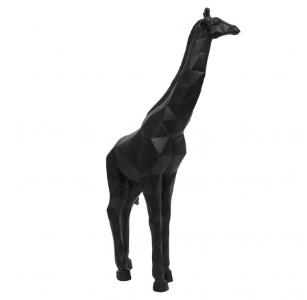 Dekoratív szobor Zsiráf 40 cm fekete