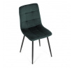 Jídelní židle, zelená, sametová látka, CT-281 GRN4