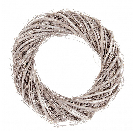 Fonott koszorú - átm. 30 cm, szürke-fehér szín Fonott koszorú - átm. 30 cm, szürke-fehér szín