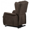 Polohovací křeslo, elektrické kabelové ovládání, hnědá, látka, TV-1190 BR2