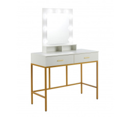 Fehér sminkasztal világítással T2-FXJG