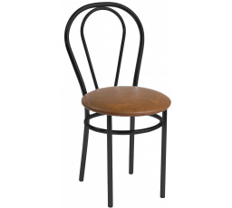 Világosbarna szék - fekete keret Tulipán