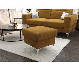 PUFA ZE SCHOWKIEM MALIBU 55X55 CM - Odcienie żółtego