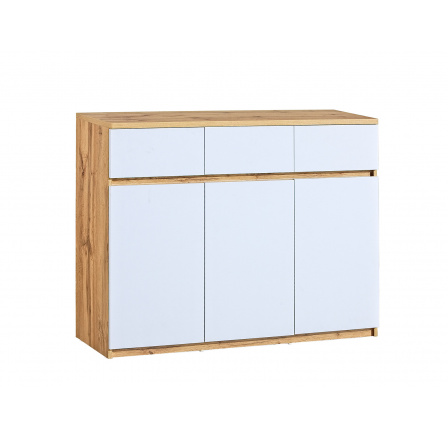 ARCA AR6 komód, Fehér arktikus + Wotan tölgy