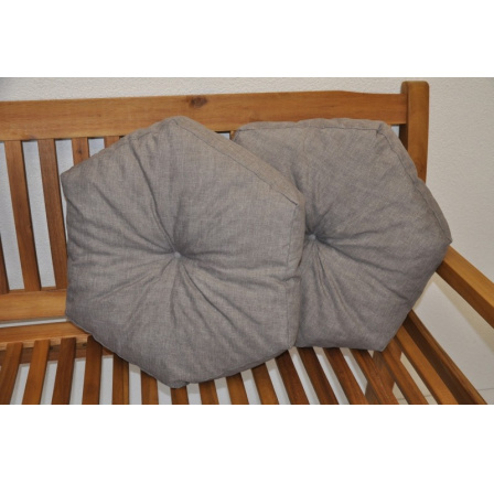 Polštář hvězda šedý set 2 kusy