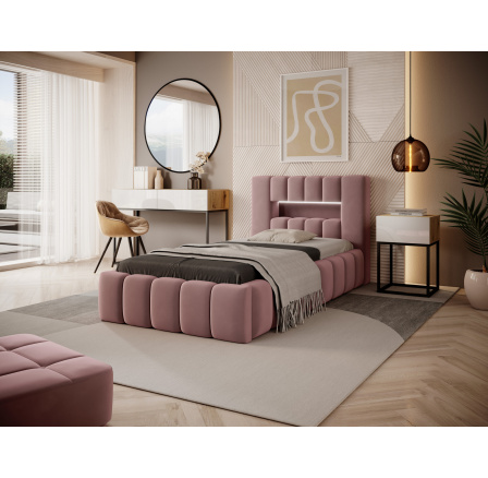 Łoże Lamica 90x200 + Stelaż met./pod.gaz./kontener Nube 24 1