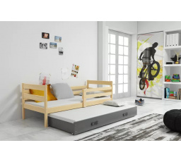 ERYK PODWÓJNE RAMA SOSNA SZUFLADA GRAFIT 90 X 200 KPL