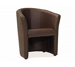 TM-1 fotel, Barna ekobőr EK-18/Wenge