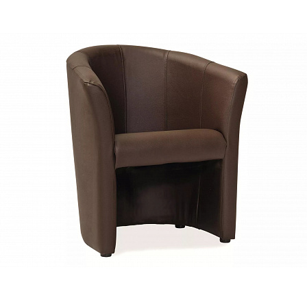 TM-1 fotel, Barna ekobőr EK-18/Wenge