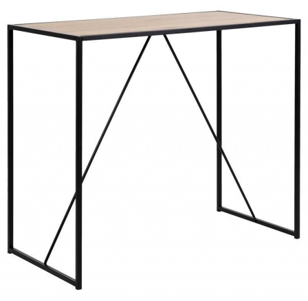 Seaford bárasztal fekete/tölgy