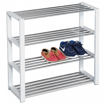 Botník, kov, bílá, 83168-14 WT