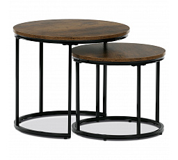 Odkládací stolek 53x53x46cm, mdf, old wood, CT-G1145 OLW