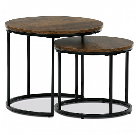 Odkládací stolek 53x53x46cm, mdf, old wood, CT-G1145 OLW