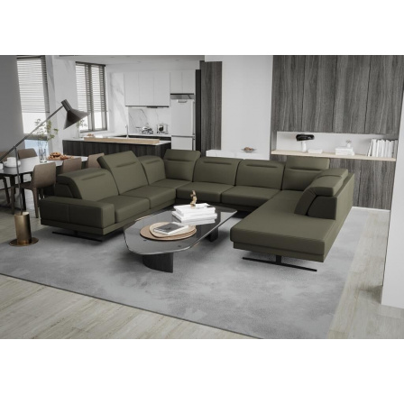 NAROŻNIK SKÓRZANY FIORE MAX I 220x350x265 CM - Skóry naturalne - Wybierz swój kolor , lewa