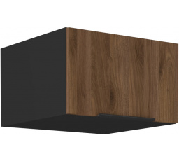 Horní skřínka MONZA - 60 NAGU-36 1F, Černá mat/Ořech