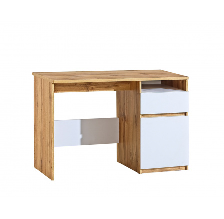 ARCA AR7 íróasztal, Fehér Arktisz + Wotan Tölgy