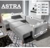 Rohová sedací souprava ASTRA , AsgL_20, Mat Velvet 68