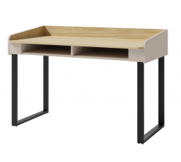 ALESSIO AE 10 íróasztal, Bézs-homok/Tölgy olajozott