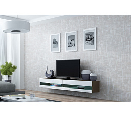 TV-szekrény VIGO NEW 180, latte / fehér fényes