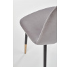Étkezőszék K379, szürke bársony