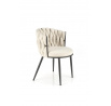 Étkezőszék K516, világos bézs/Fekete