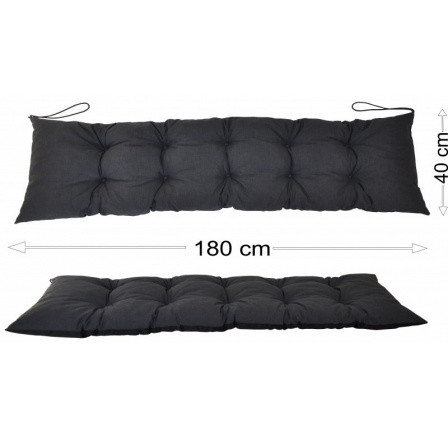 Podsedák 180x40 tmavě šedý melír