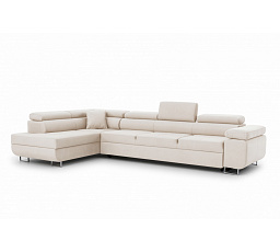 Narożnik Annabelle Maxi z funkcją spania / Ditra New 20 / nogi chrom / strona lewa
