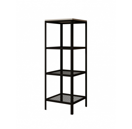 Reli Polc Fekete+Matt Fehér