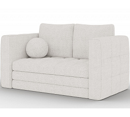 Kastol kanapéágy, fehér bouclé Royal 01 107x195