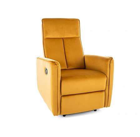Kinyitható fotel NIKOS VELVET, Curry BLUVEL 68