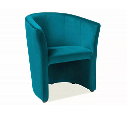 TM-1 VELVET fotel, Türkiz Bluvel 85/Wenge