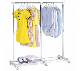 Stojan na šaty, kov, bílá, ABD-1214 WT