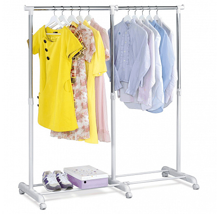 Stojan na šaty, kov, bílá, ABD-1214 WT