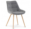 Jídelní židle, šedá, látka, CT-394 GREY2