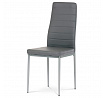 Jídelní židle, šedá, ekokůže, DCL-377 GREY