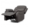 Polohovací křeslo, šedá, látka, TV-4086 GREY
