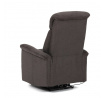 Polohovací křeslo, elektrické zabudované ovládání, hnědá, látka, TV-925 BR2