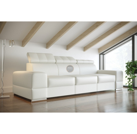 SKÓRA NATURALNA SOFA ROYAL III 295 CM - Skóra biała