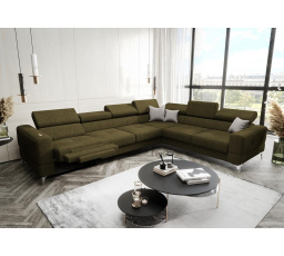 NAROŻNIK ROZKŁADANY TOSCANIA MAX RELAX 320×250 - prawa , Odcienie oliwkowego