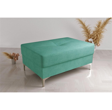 PUFA Z POJEMNIKIEM 100x55 CM - Odcienie ciemnej mięty