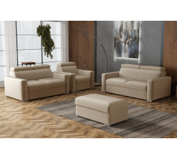 Sedací souprava Petrit 3+2+1+taburet Paros béžová