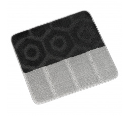 Předložka před WC 60x50cm Pruhy šedočerné