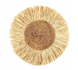 Kerek raffia dekoráció, 37 cm