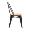 Paris Wood szék fekete természetes fenyő
