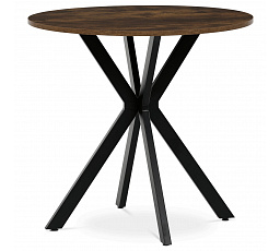 Kulatý jídelní stůl 80x80cm, mdf, old wood, HT-F4108 OLW