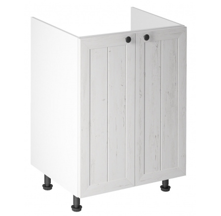 Konyhai alsó szekrény - PROWANSJA D60Z, Fehér/Andersen fenyő